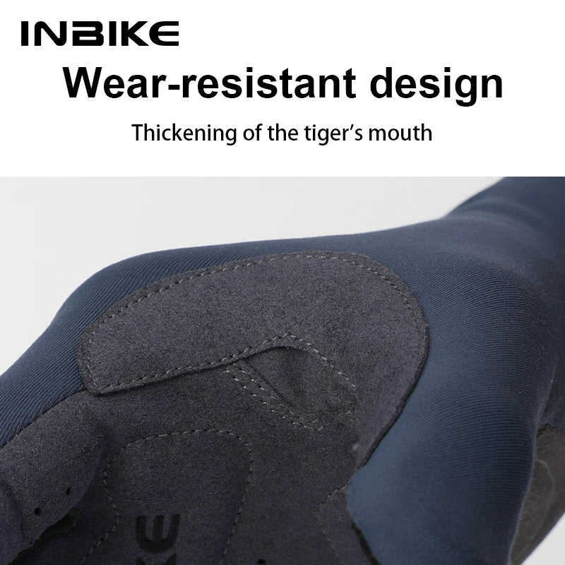 Guantes de Ciclismo INBIKE Invierno – Dedo Completo con Pantalla Táctil y Gel