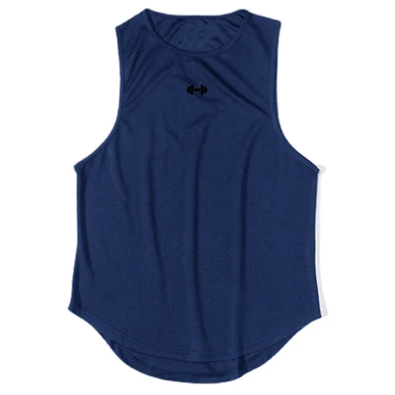 Camisetas deportivas de malla transpirables de secado rápido para gimnasio, fitness y culturismo. Camisetas sin mangas para correr, ideales para entrenamientos y actividades al aire libre.