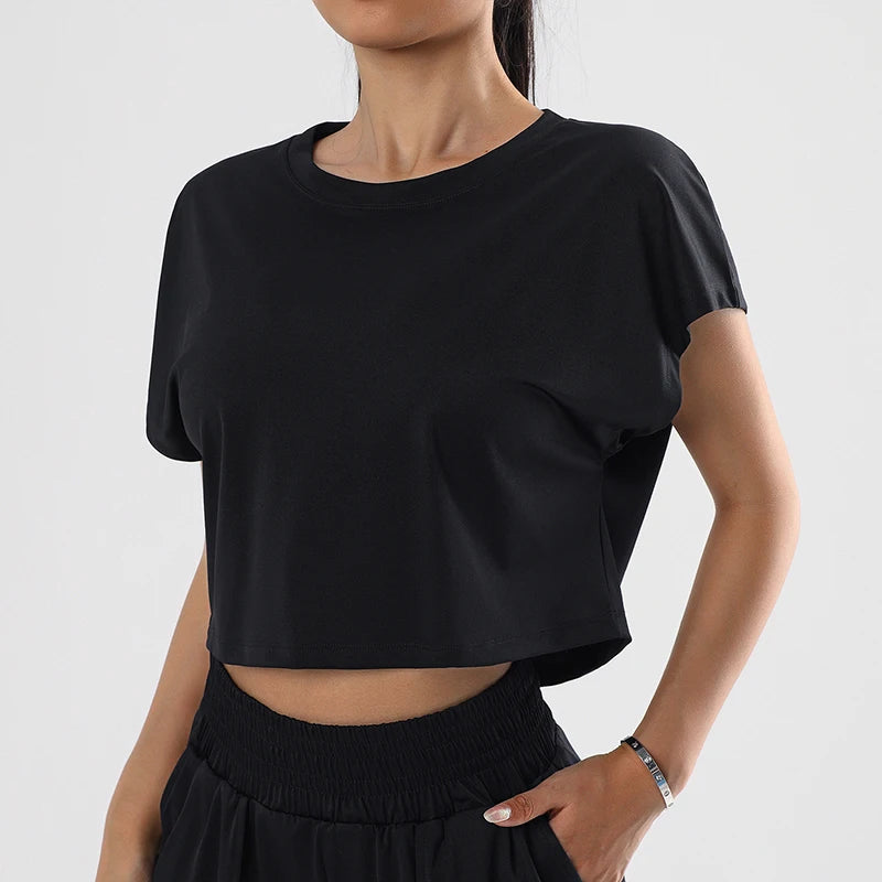 Top Deportivo Holgado Mujer — Secado Rápido para Yoga, Running y Gym