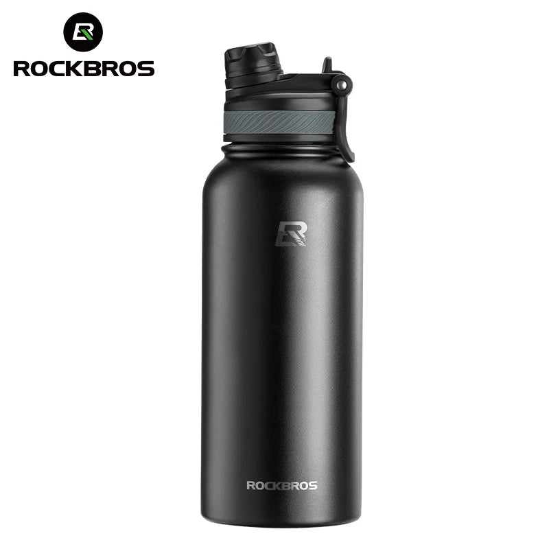 Botella Térmica ROCKBROS – Acero Inoxidable 304 para Deporte y Ciclismo