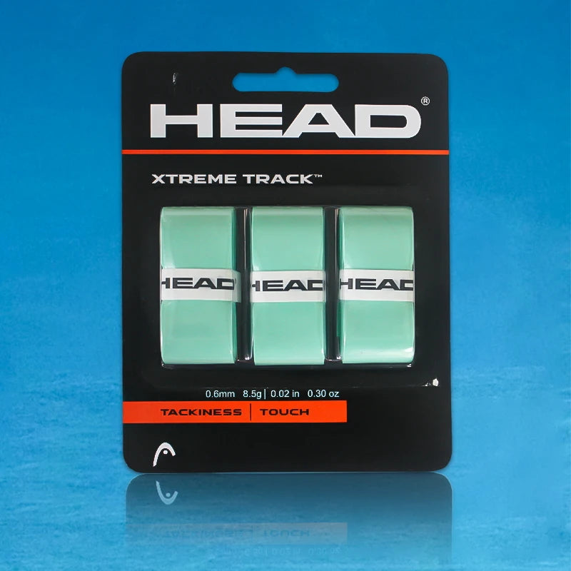 6PCS HEAD Tennis Overgrips Sweatband Absorption Grip Tennis Racket Hand Glue PU Anti-slip Racket Handle Strap Sweat Absorbent