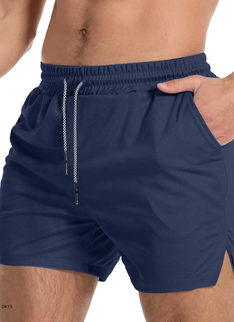 Men's sports shorts, breathable tennis shorts, quick drying badminton pants, outdoor running sportswear, summer, new double-laye