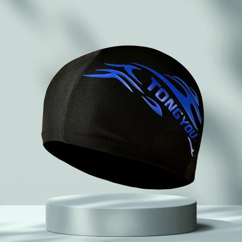 High Elastic Swim Cap for Children Adults Unisex Comfortable Polyester Spandex Swimming Hat