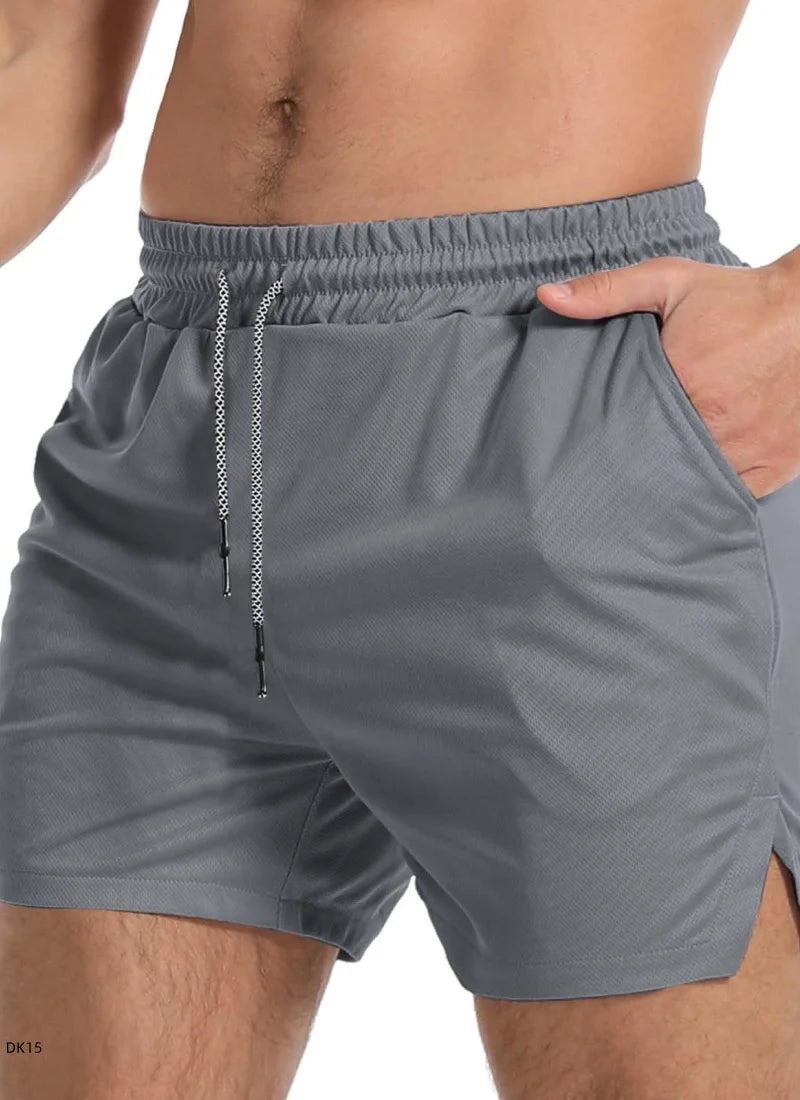 Men's sports shorts, breathable tennis shorts, quick drying badminton pants, outdoor running sportswear, summer, new double-laye