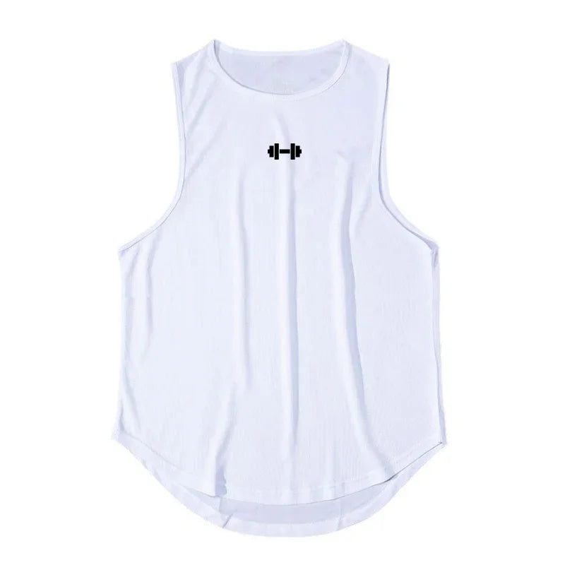 Camisetas deportivas de malla transpirables de secado rápido para gimnasio, fitness y culturismo. Camisetas sin mangas para correr, ideales para entrenamientos y actividades al aire libre.