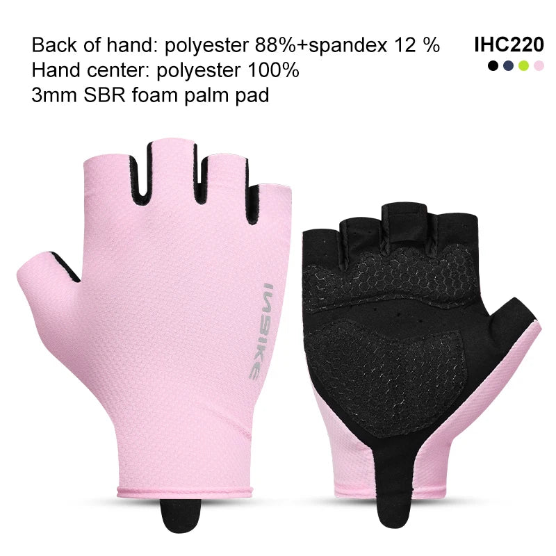 Guantes de Ciclismo INBIKE Unisex – Medio Dedo Ligeros para MTB y Deporte