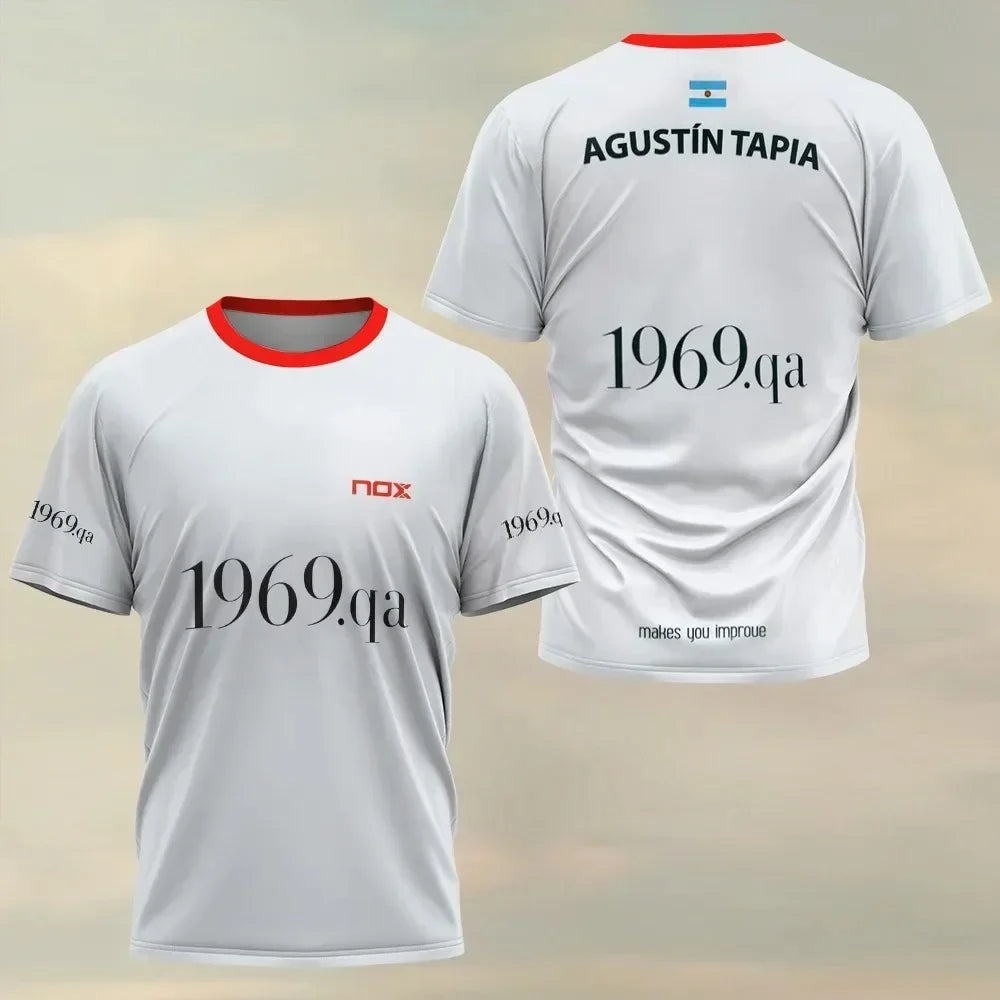 2026 New Padel Tennis Sports Jersey Men's T-Shirt Women Badminton Quick Drying Tops Summer Breathable Tees Padel Short Sleeve