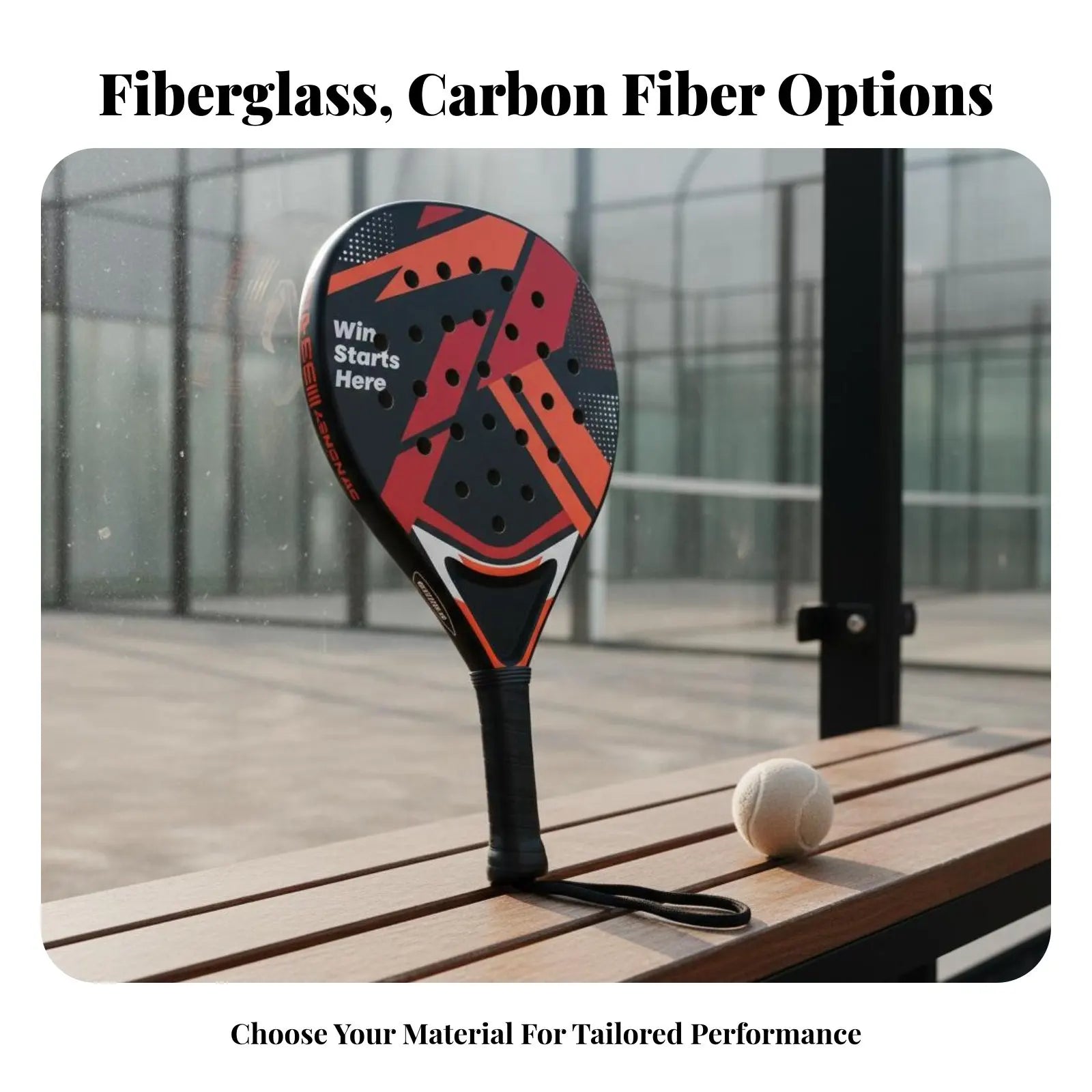 Beginner Padel Paddle Strong Bounce Lightweight Padel Racket Sport Racket Paddle Racquet Kit Shock Absorbing Enlarged Sweet Area