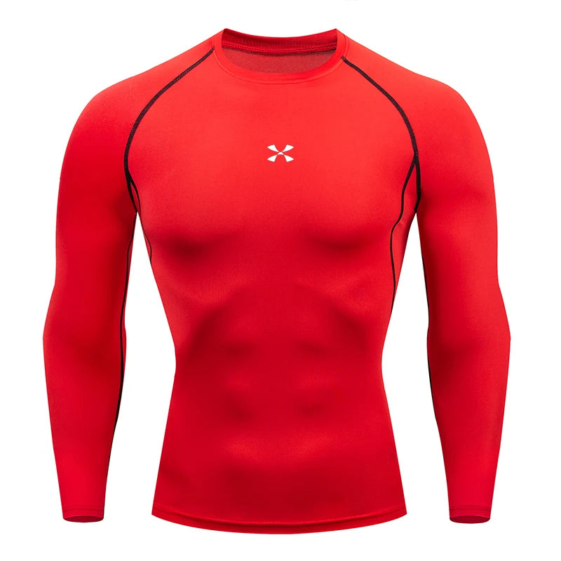 Compression T Shirt Men Summer Sportswear Running T-shirt Elastic Quick Dry Sport Tops Tee Athletic Gym Workout Shirts Men