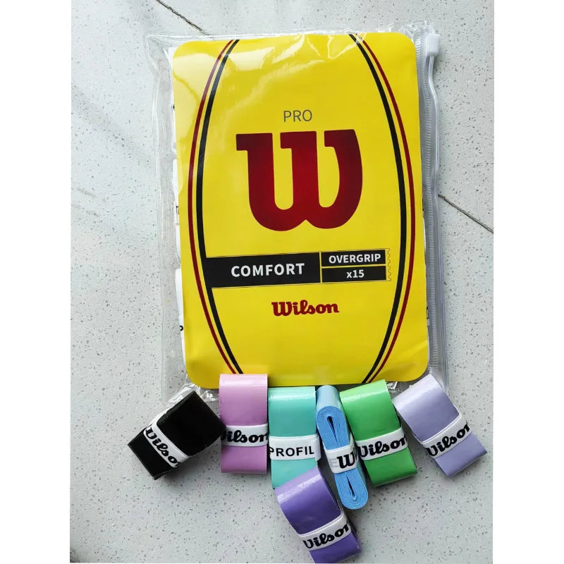 Wilson Tennis Overgrip Original Badminton Hand Glue Sticky Non-slip Racket Overgrip Badminton Tennis Beach Racket Sweatband grip