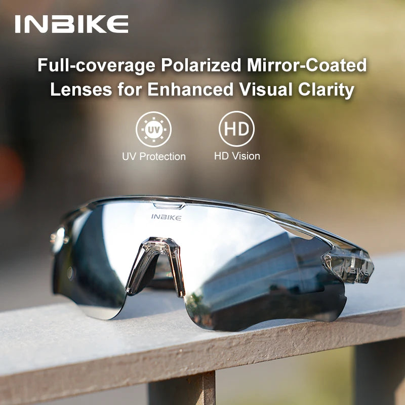 Gafas de Ciclismo Unisex INBIKE – Polarizadas y Resistentes al Viento
