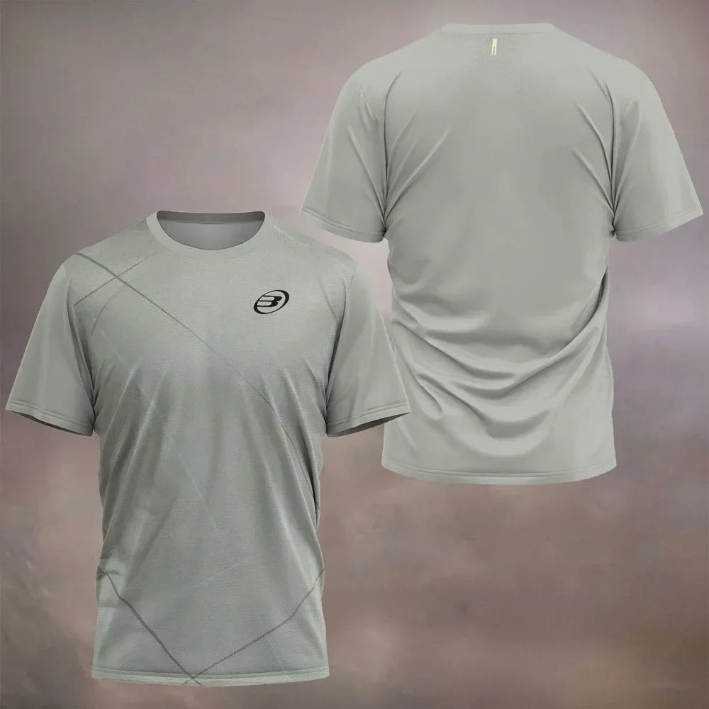 2026 New Padel Tennis Sports Jersey Men's T-Shirt Women Badminton Quick Drying Tops Summer Breathable Tees Padel Short Sleeve