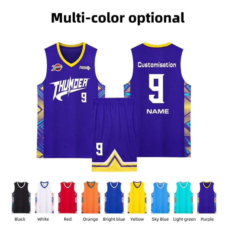 Adult Kid Custom Youth Comfortable Quick-drying Basketball Jersey Training Uniform Sleeveless Shirt Outdoor Sportswear Clothing