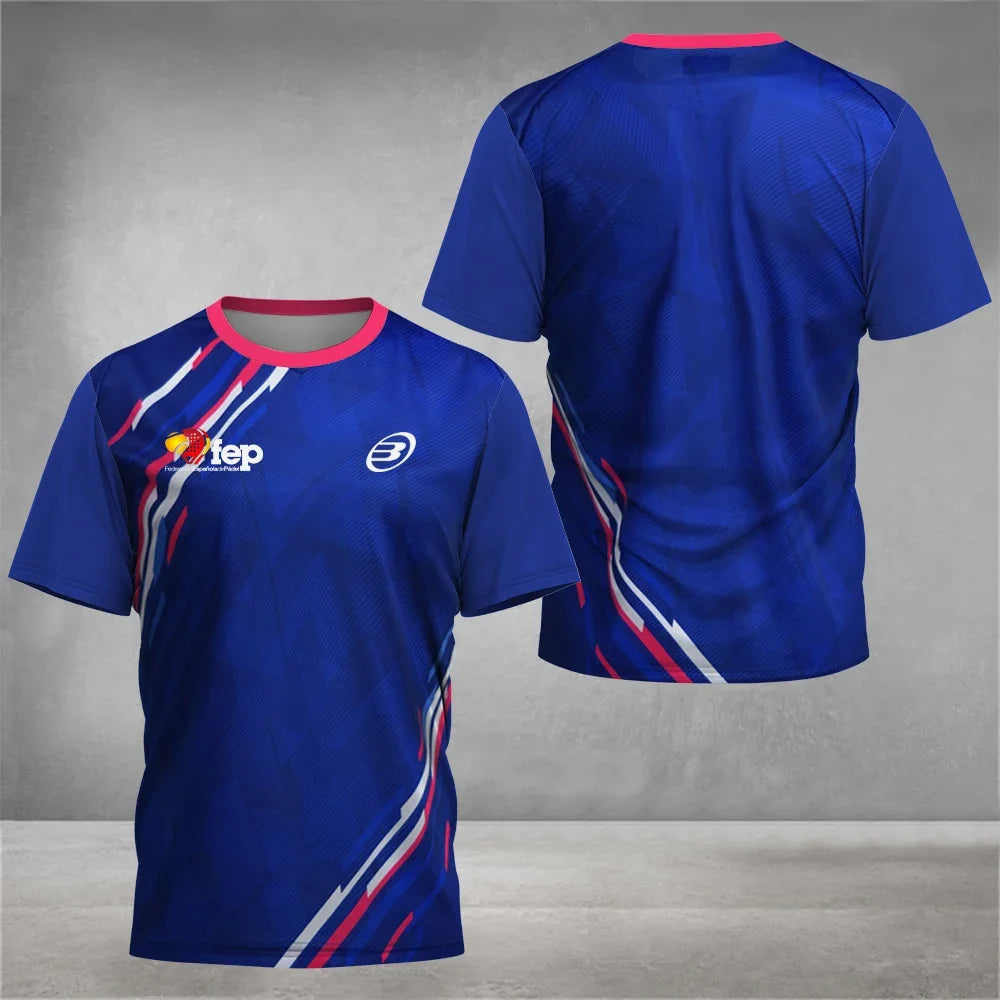 Cool Padel Breathable Short Sleeve Summer Quick Dry Short Sleeve Street Men's Top Outdoor Tennis T Shirt New Fitness Collection