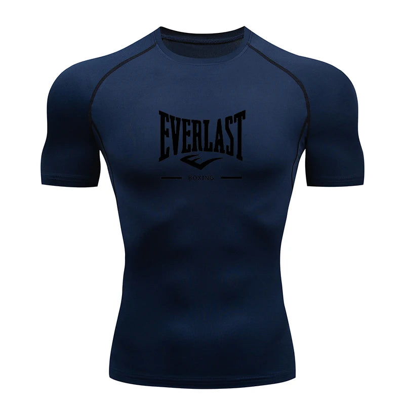 2026 New Men's Running Compression T-Shirt Short Sleeve Gym Workout Shirts Fitness Shirts Men's Jogging Sportswear Sweatshirts