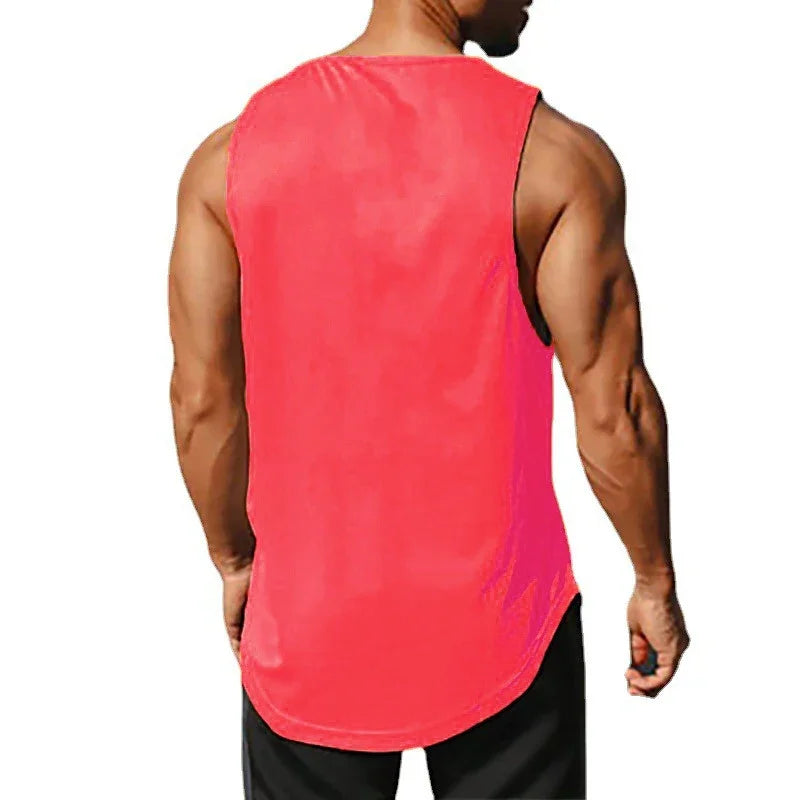 Camisetas deportivas de malla transpirables de secado rápido para gimnasio, fitness y culturismo. Camisetas sin mangas para correr, ideales para entrenamientos y actividades al aire libre.
