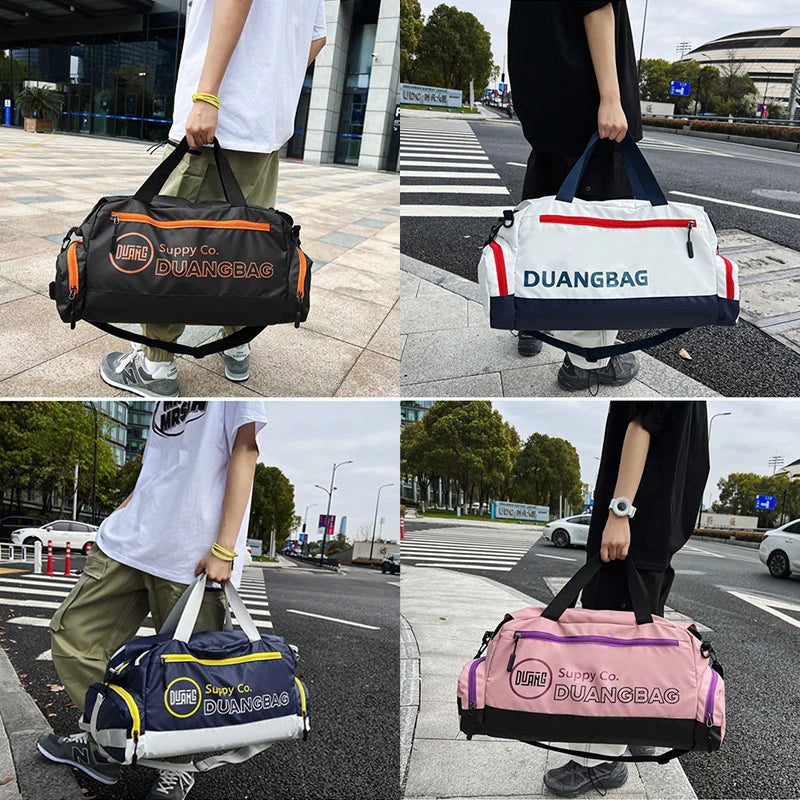 Waterproof GYM Sports Backpack Fitness Shoe Bag Football Soccer Duffle School Backpack Large Travel Shoulder Bag for Men Women