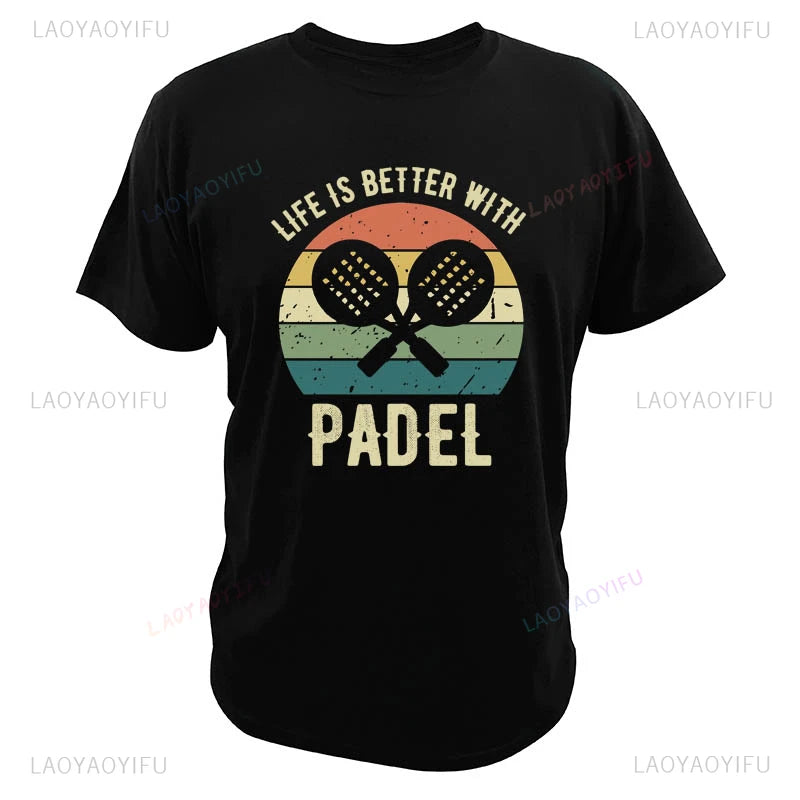 Porque Pierdo Al Padel Divertido Tshirt Funny Cotton T Shirt Casual Soft Premium Men Clothing Shirt Graphic Tee Shirt Summer Top