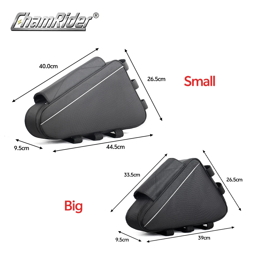 36V 48V 60V 72V E-BIKE Electric Bicycle Triangle Battery Bag Black Bicycle Frame Triangle Bags Max load 126 cells