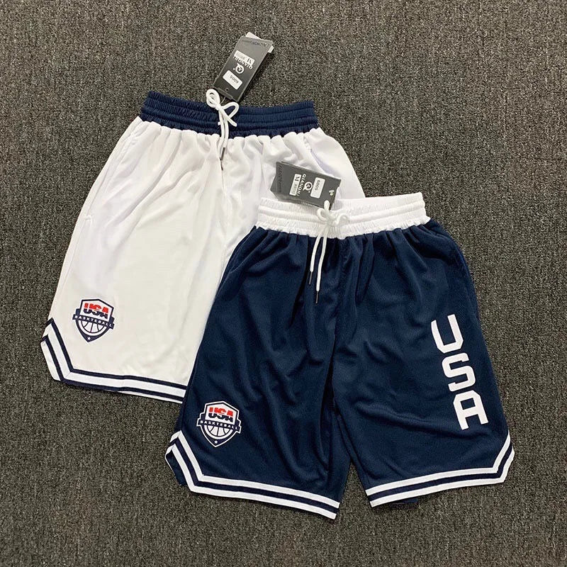 2024 Summer Basketball Running Shorts Men High Quality Social Elastic Waist Shorts 2 Colors Sport Clothes Training Shorts