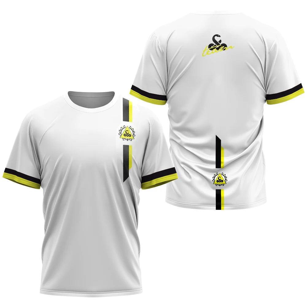 2024 Men's Fashion Breathable Tennis Sportswear Men's Sports Sweat Absorbent Padel Printed Ball Wear Men's Quick Drying T-Shirt