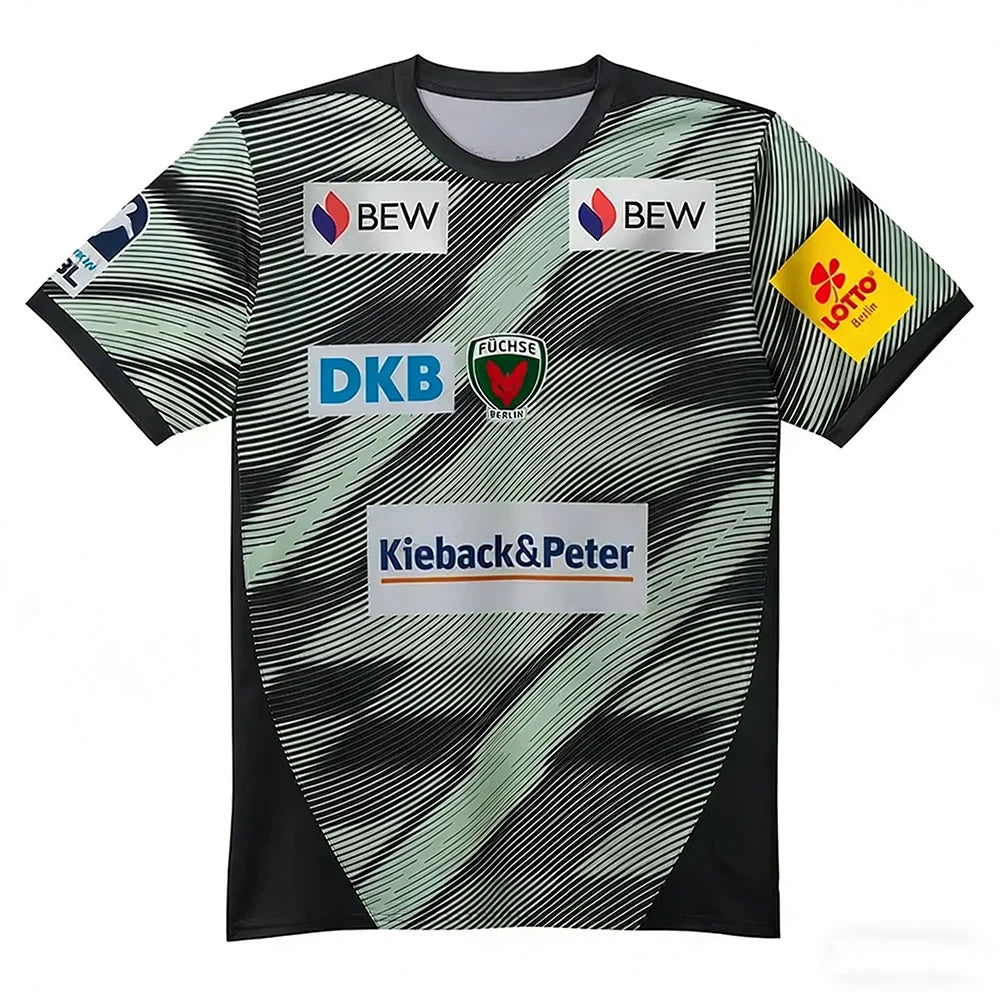 New FÜCHSE Berlin Handball Jersey 2026 Sportswear - Breathable, Comfortable, Stylish, and Loose-fittingTraining Handball T-shirt