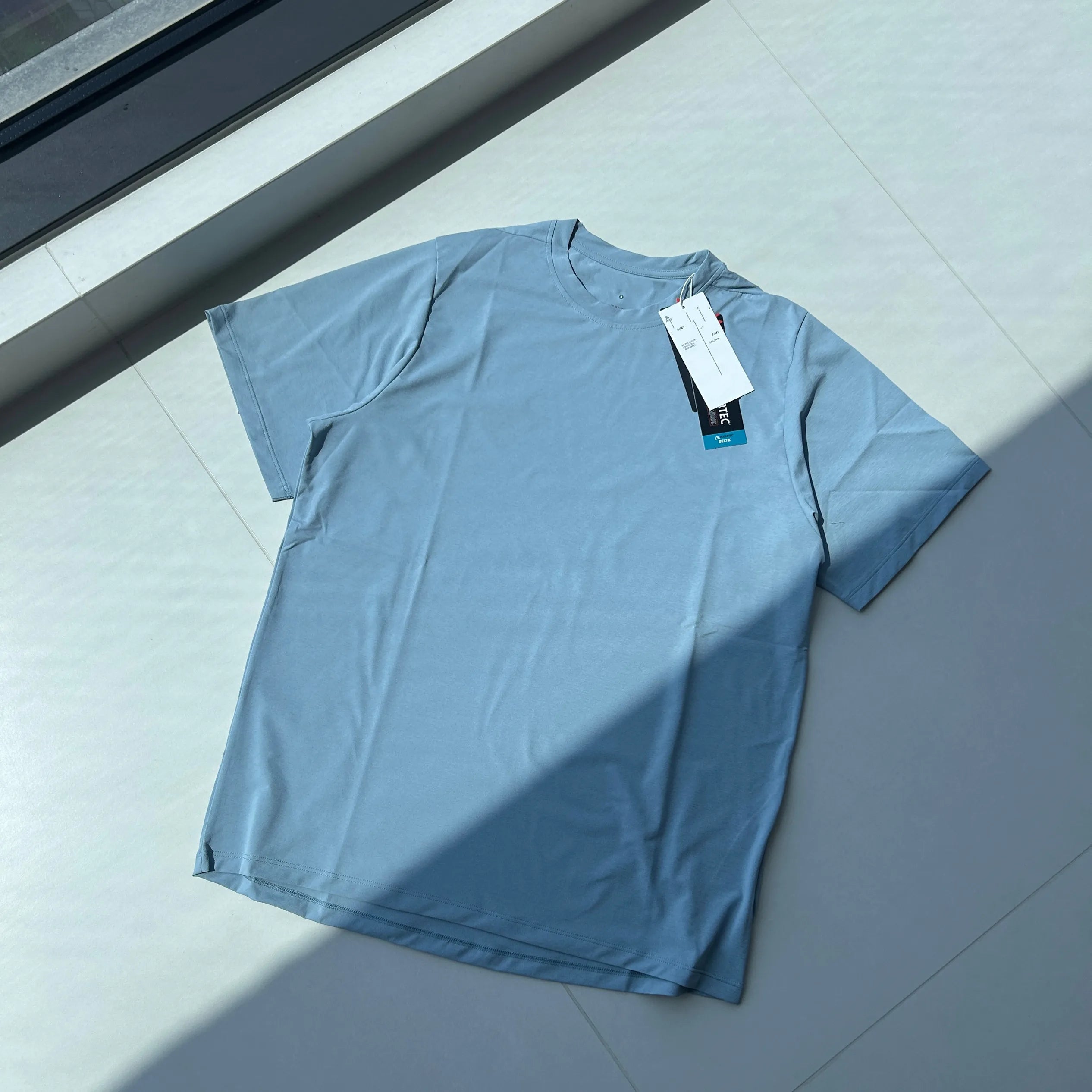 GDW Toray Fabric Outdoor Sports Running Lightweight Quick-Dry Breathable Sweat-Wicking Crew Neck Short Sleeve T-Shirt