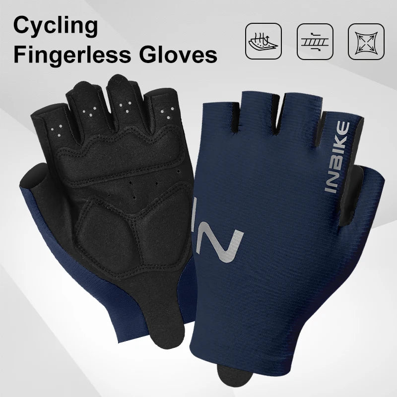 Guantes de Ciclismo INBIKE Unisex – Medio Dedo Ligeros para MTB y Deporte