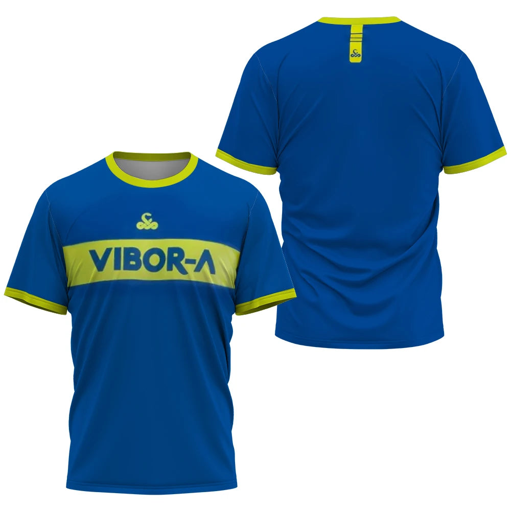 2024 Men's Fashion Breathable Tennis Sportswear Men's Sports Sweat Absorbent Padel Printed Ball Wear Men's Quick Drying T-Shirt