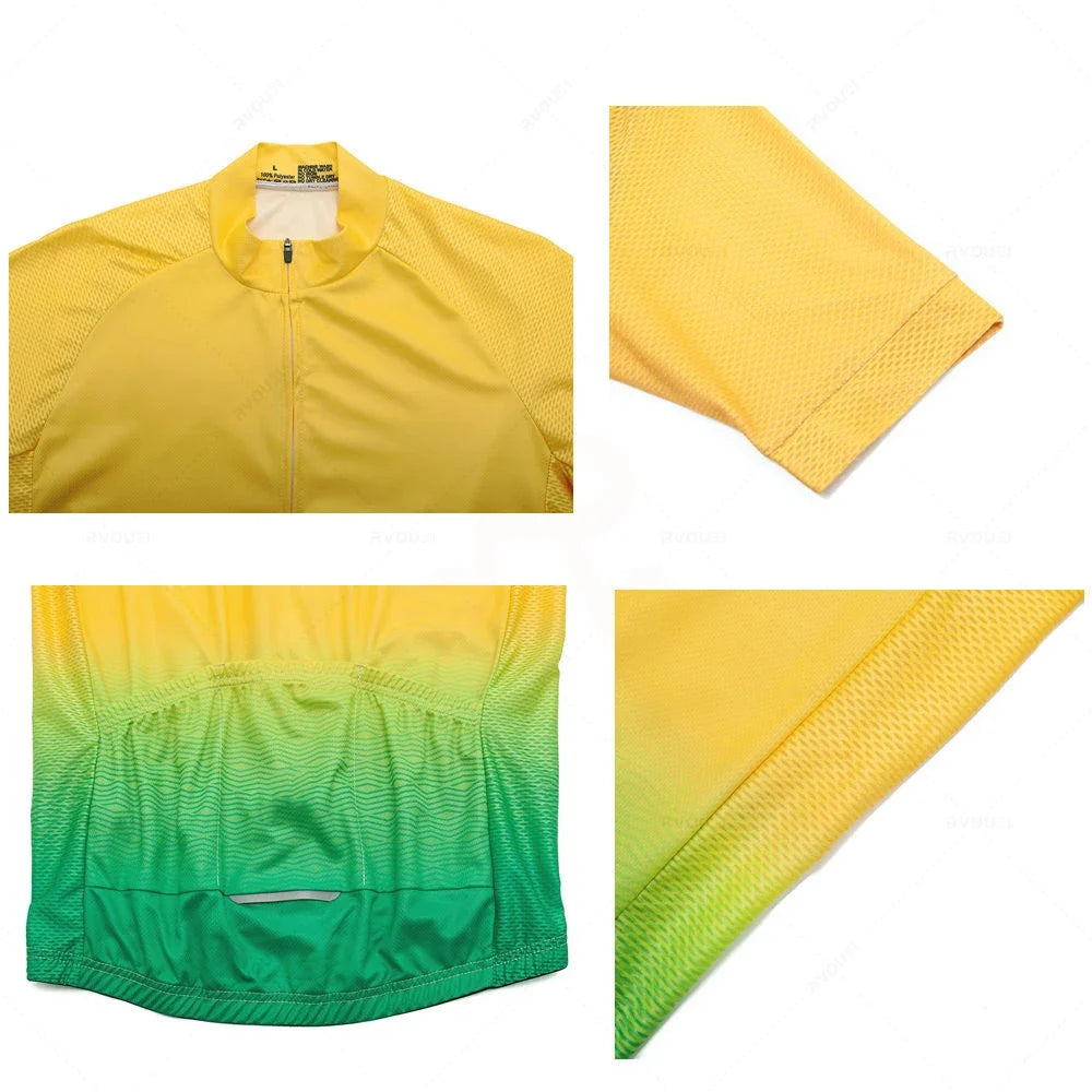 Conjunto de maillot de ciclismo Rvouei Team 2026, traje de ciclismo de carretera transpirable para verano, uniforme de ciclismo de montaña, ropa deportiva nueva.