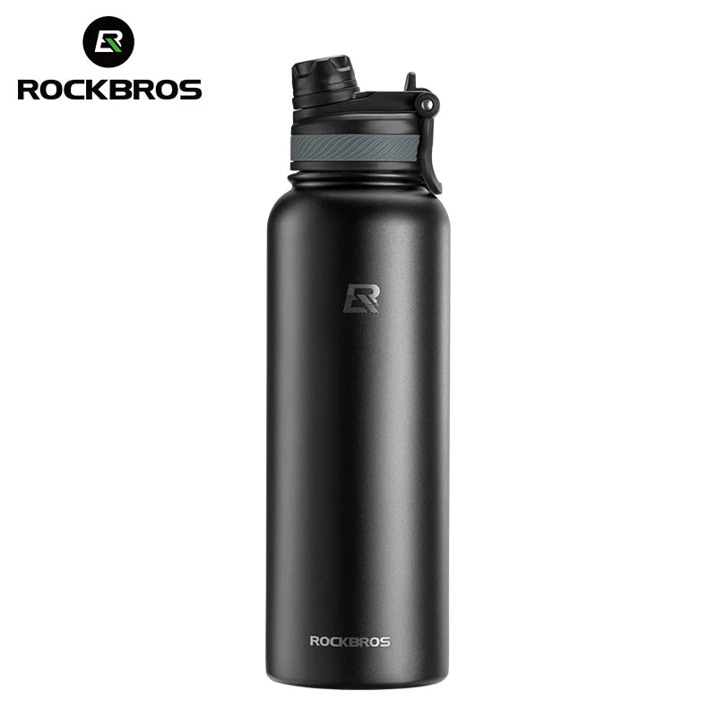 Botella Térmica ROCKBROS – Acero Inoxidable 304 para Deporte y Ciclismo