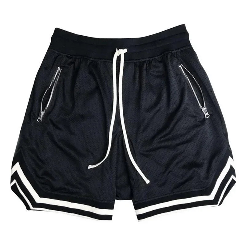 Summer Basketball Men Loose Sport Shorts Quick Drying Mesh Sports Five-point Pants Oversized Sports Shorts