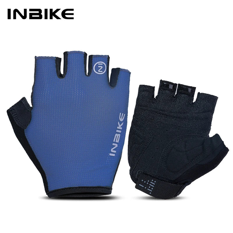 Guantes de Ciclismo INBIKE Verano – Medio Dedo Antideslizantes y Transpirables