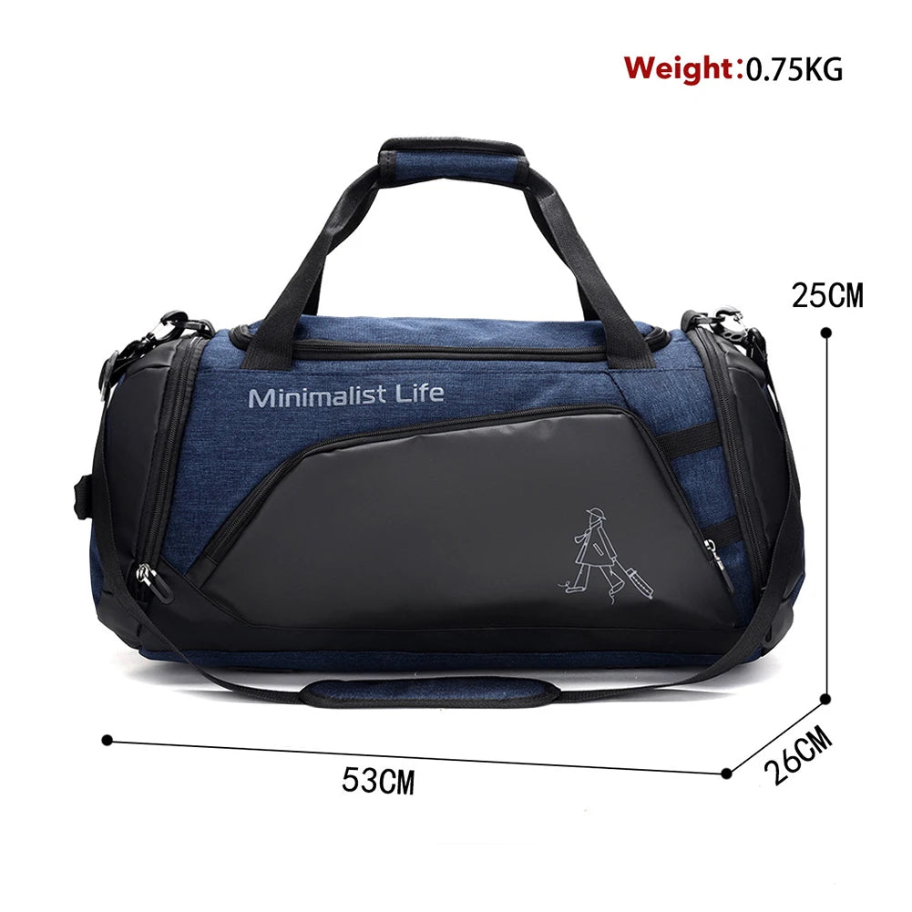 Fitness Bag Nylon Sports Backpack Large Capacity  Fitness Training Bag Multifunctional Wear-resistant Bags for Outdoor Football