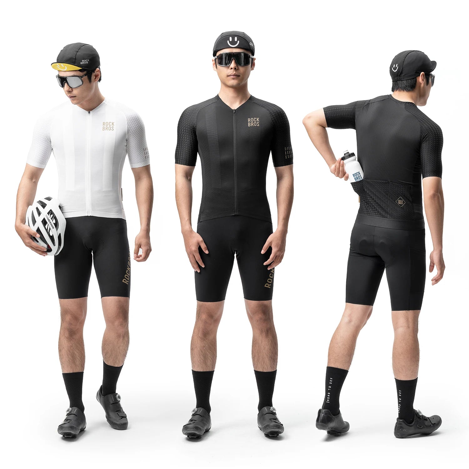 ROCKBROS Cycling Jersey Short Sleeve Windproof Shirt Bike Sports Shirt Breathable Reflective Summer Shirt with YKK Zipper
