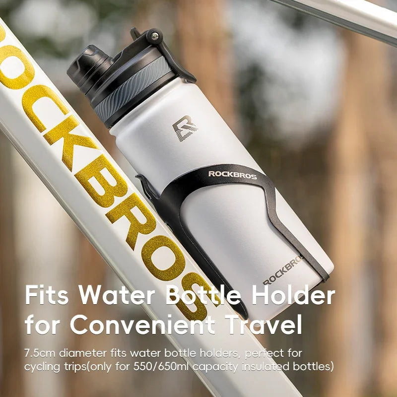 Botella Térmica ROCKBROS – Acero Inoxidable 304 para Deporte y Ciclismo