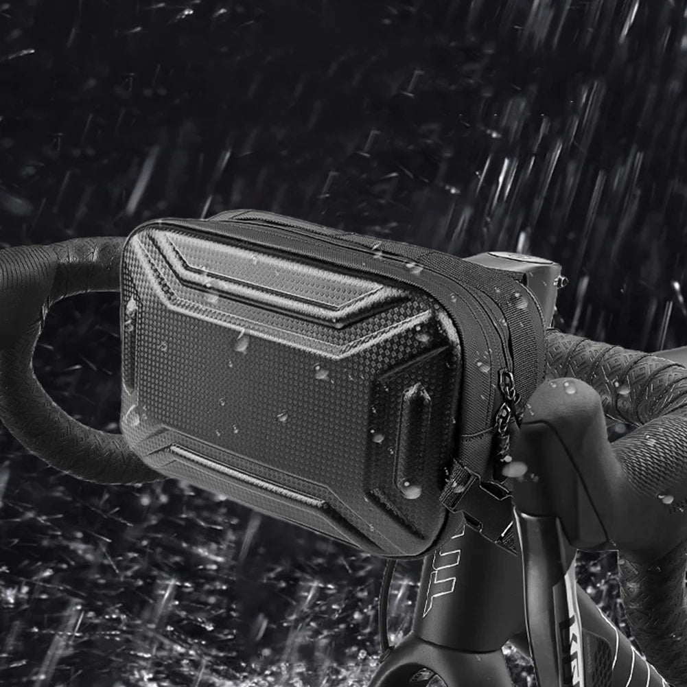 Bike Front Frame Bag Multifunctional Bicycle Large Capacity Storage Tail Bag Cycling Hard Shell Front Tube Box for Mountain Bike