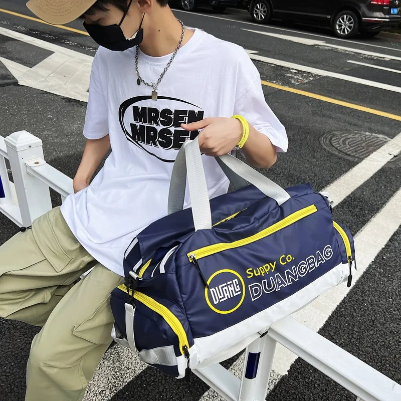 Waterproof GYM Sports Backpack Fitness Shoe Bag Football Soccer Duffle School Backpack Large Travel Shoulder Bag for Men Women