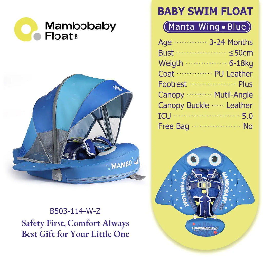Mambobaby Baby Pool Float Vip 5 Dropshipping Blackproof Pool Mat For Infant Non-Inflatable Natation Buoy With Parasol Beach Toys