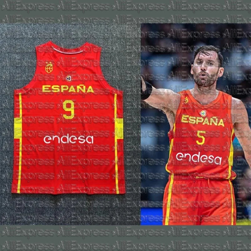 Spanish Quick Drying American Basketball Vest Jersey, Fashionable and Breathable Trendy Clothing