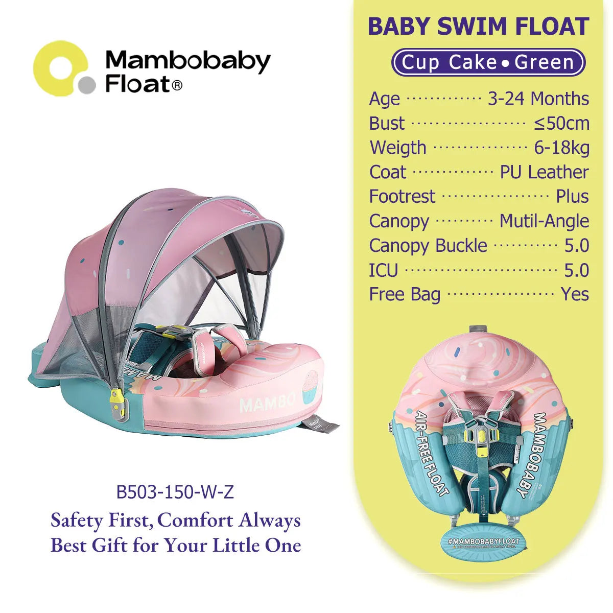 Mambobaby Baby Pool Float Vip 5 Dropshipping Blackproof Pool Mat For Infant Non-Inflatable Natation Buoy With Parasol Beach Toys