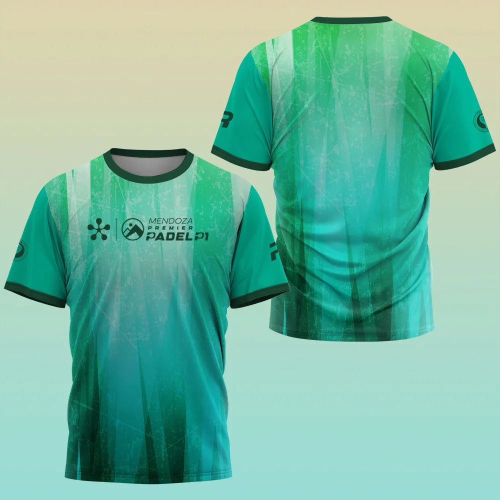 Professional Padel Sports Short-sleeve T-shirt Breathable Quick-dry Team Custom Print Training Match Top