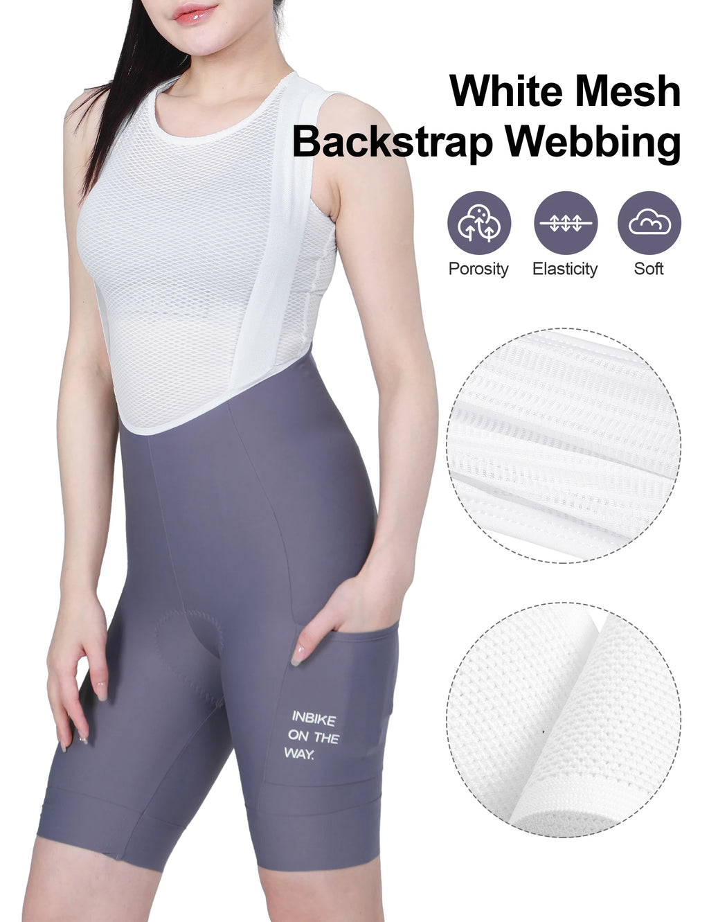 INBIKE Women's Cycling Jersey Set Road Bike Jersey Short Sleeves Bicycle Clothing Bike Bib Shorts with Pockets Biking Clothes