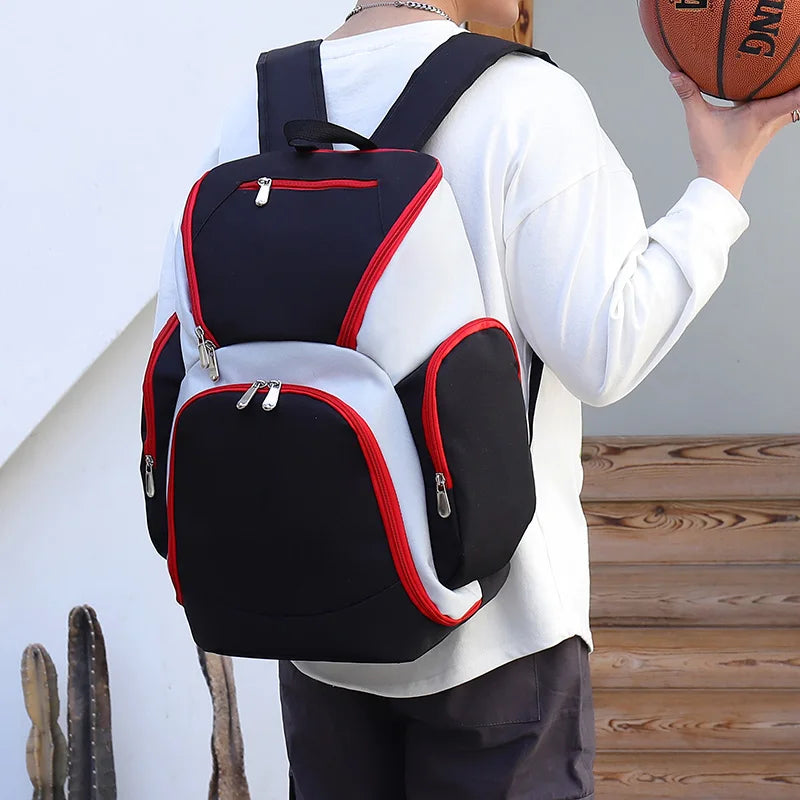 Basketball Backpack Large Capacity  Splash Proof Youth Large Sport Bag Men's Sports Training Football Bag Fashion Student Backpa