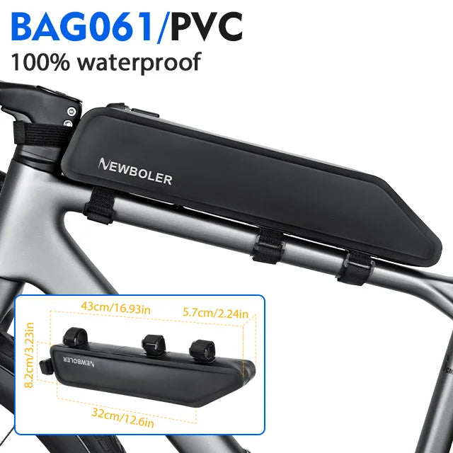 NEWBOLER Bicycle Bags Cycling Top Tube Front Frame Bag Waterproof MTB Road Triangle Pannier Dirtresistant Bike Accessories Bags