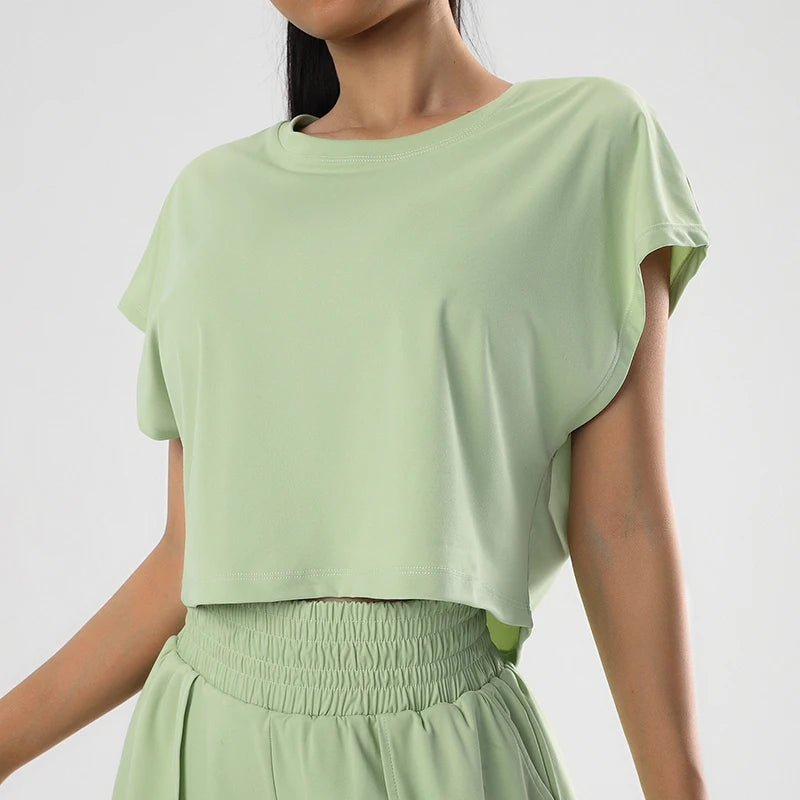 Top Deportivo Holgado Mujer — Secado Rápido para Yoga, Running y Gym