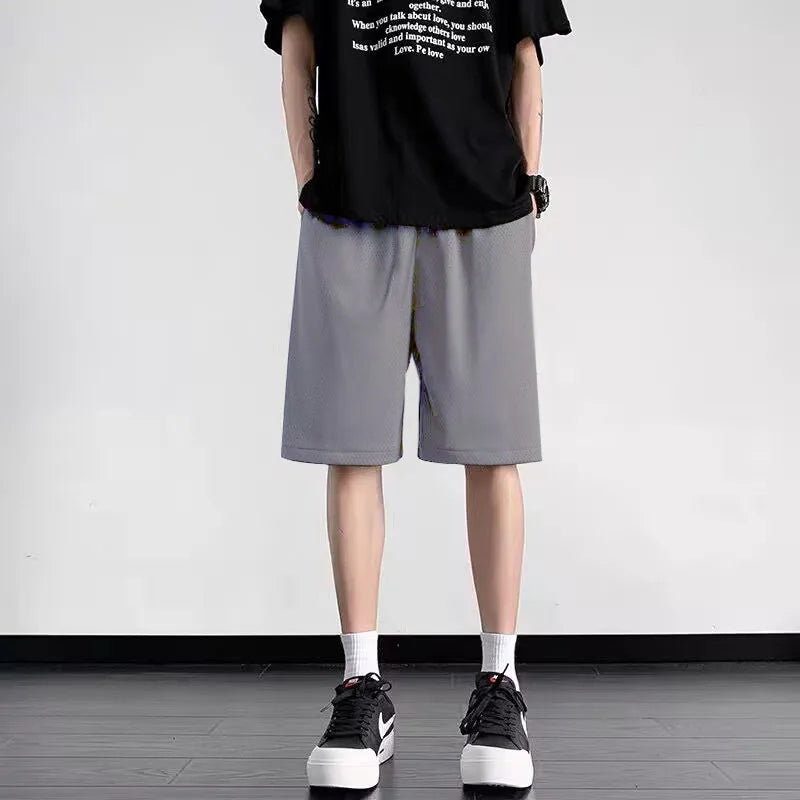 NEW 2026 Solid Football Training Shorts Men's Summer Bottoms Running Basketball Soccer Shorts male Tennis Badminton Sports Short