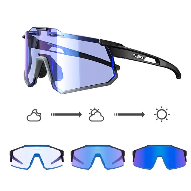 Gafas de Ciclismo para Mujer INBIKE – Fotocromáticas UV400 y Antipolvo