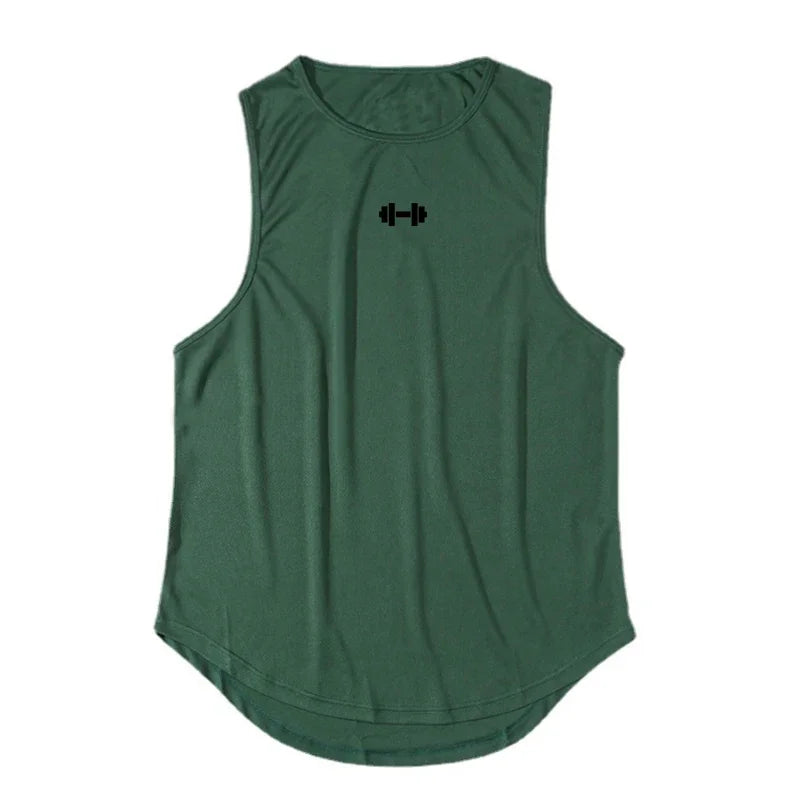 Camisetas deportivas de malla transpirables de secado rápido para gimnasio, fitness y culturismo. Camisetas sin mangas para correr, ideales para entrenamientos y actividades al aire libre.