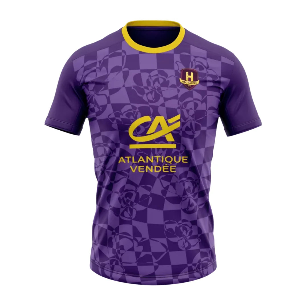 25-26 HBC Nantes Handball jersey Competition Training Kit Summer Sports Dry Quickly Men's T-Shirt Kid's Clothing Tee Woman
